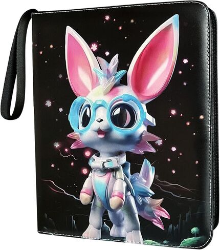 مجلد بطاقات التداول 9 جيوب، كتاب ألبوم البطاقات، أكمام قابلة للفصل، حقيبة تخزين عرض ألبوم تجميع البطاقات المتوافقة، هدية للأولاد والبنات (أزرق) in Kuwait