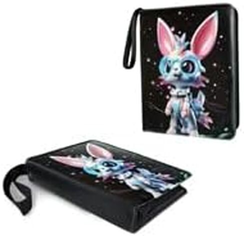 مجلد بطاقات التداول 9 جيوب، كتاب ألبوم البطاقات، أكمام قابلة للفصل، حقيبة تخزين عرض ألبوم تجميع البطاقات المتوافقة، هدية للأولاد والبنات (أزرق) in Kuwait