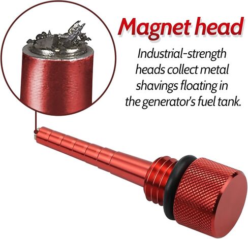 عصا غمس الزيت المغناطيسية المتوافقة مع مولد بريداتور 3500 العاكس عصا غمس الزيت المغناطيسي لمولد بريداتور 3500 عصا غمس الزيت المغناطيسي (أحمر) in Kuwait