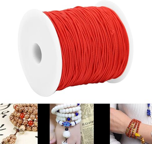 حبل سلسلة، أساور حبلية مرنة مصنوعة يدويًا من الخرز القلائد لصنع الملابس لصنع الحواف للخياطة in Kuwait