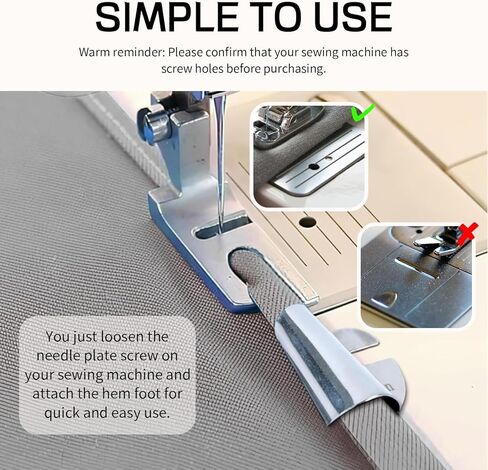 مجموعة أدوات الخياطة العالمية مكونة من 8 قطع، قدم مطرقة ذات حاشية ملفوفة لآلة الخياطة 3-10 مم، ملحق حاشية لفات، قدم حاشية صناعية منزلية منحنية، ملحقات وأدوات الخياطة in Kuwait