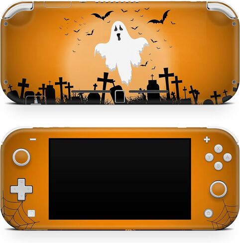 TACKY DESIGN Halloween Skin Compatible with Nintendo Switch lite, Ghost Skin Halloween Compatible with Switch lite Stickers, Vinyl 3m Decal, Full wrap Cover in Saudi Arabia