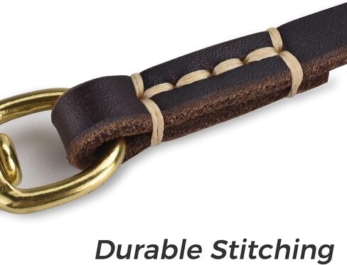 5ft Leather Dog Leash, Strong and Durable Leather Waterproof Dog Leash, Ideal for Training, Walking and Camping with Your pet Dog. in Saudi Arabia