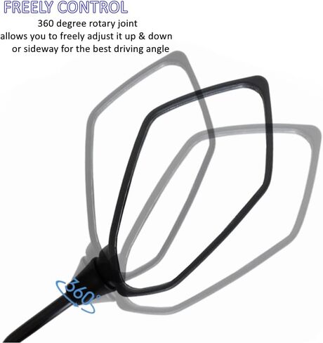 مرآة الرؤية الخلفية للدراجات النارية العالمية، مرآة محدبة مع برغي عداد M8 M10 متوافق مع FZ07 FZ09 MT-03/MT-25 FZ10 2015 XSR700 2015 XSR900 2016 YBR125 in Kuwait