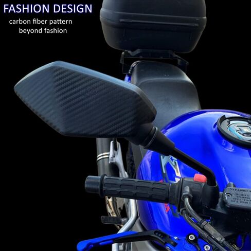 مرآة الرؤية الخلفية للدراجات النارية العالمية، مرآة محدبة مع برغي عداد M8 M10 متوافق مع FZ07 FZ09 MT-03/MT-25 FZ10 2015 XSR700 2015 XSR900 2016 YBR125 in Kuwait