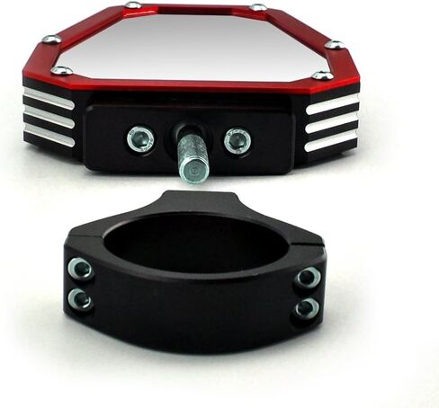 مرايا جانبية UTV لقضيب رول 1.75 بوصة، مرايا الرؤية الخلفية الجانبية RZR متوافقة مع Polaris RZR Ranger، Yamaha Rhino، Pioneer 1000، Can-Am Commander 1000، Articat Wildcat (أحمر) in Kuwait