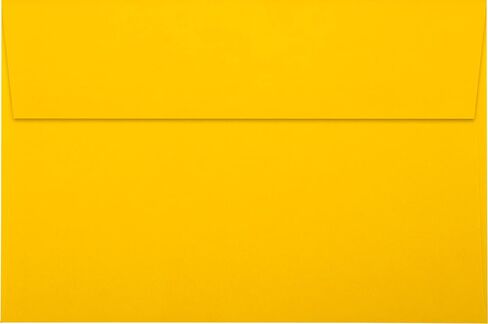 LUXPaper A9 Invitation Envelopes | Peel & Press | 5 3/4" x 8 3/4" | Sunflower Yellow | 80lb. Text | 50 Qty in Saudi Arabia