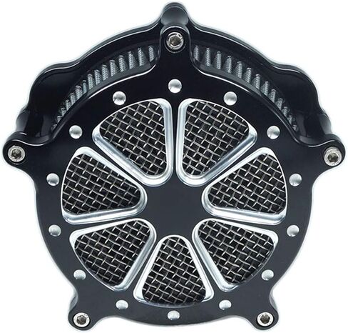 Air Filter Intake Cnc Cut Air Cleaner Venturi Motorcycle Chrome Kit for Harley Dyna 2000-2017 Softail 2000-2015 Touring 2000-2007 Fitment - B (Blue) in Saudi Arabia