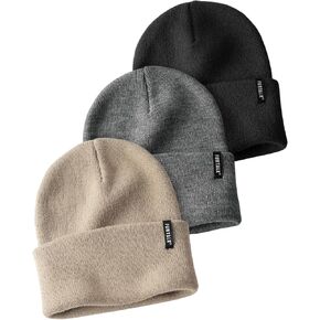 FURTALK 3 Pack Beanie for Men Women Unisex Cuffed Thick Knitted Unisex Winter Hat Skull Cap in Saudi Arabia