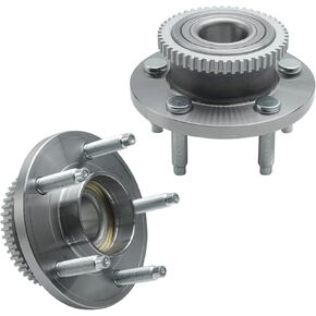 Detroit Axle - 2 مراكز تحمل العجلات الأمامية لعام 2005-2014 Ford Mustang ، استبدال 2006 2007 2008 2008 2010 2011 2013 Mustang Wheel Bearing and Hubs Assembly 5 Lugs W/ABS in Saudi Arabia