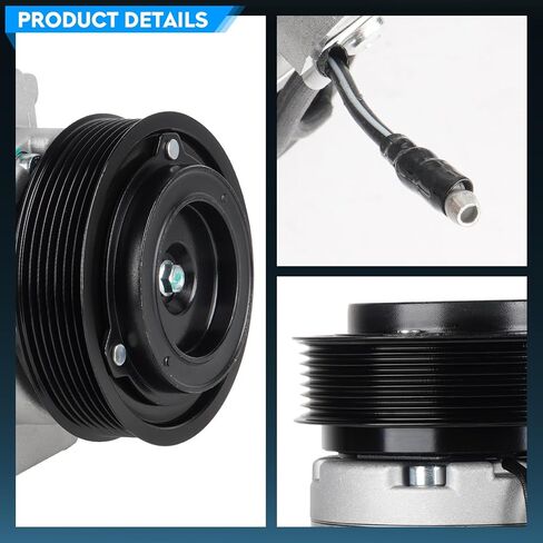Air Conditioner A/C Compressor with Clutch Fit for Toyota Tacoma 2.7L 4.0L 2005 2006 2007 2008 2009 2010 2011 2012 2013 2014 2015 2005-2015, 【Without Sensor】1010835 1110835 1210835 in Saudi Arabia