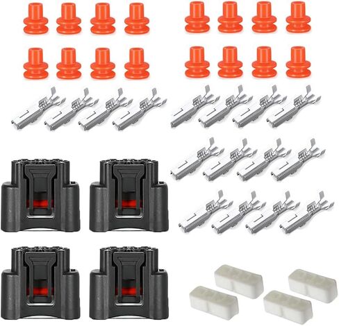 Ignition Coil Connector Female Connector Plug Harness Pigtail Compatible with HS250h Toyota Scion Pontiac Chevrolet Chevy Lexus L4 2.4L Pack of 4 in Kuwait
