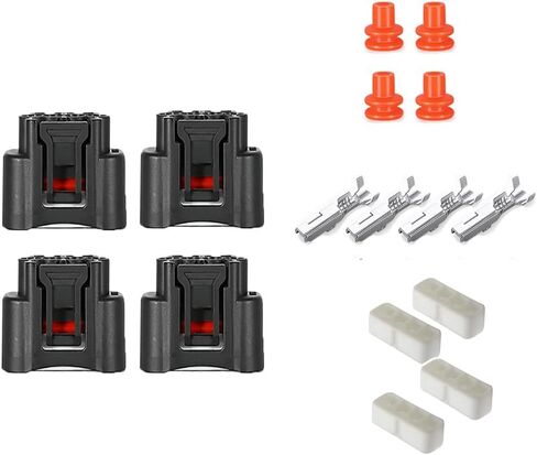 Ignition Coil Connector Female Connector Plug Harness Pigtail Compatible with HS250h Toyota Scion Pontiac Chevrolet Chevy Lexus L4 2.4L Pack of 4 in Kuwait