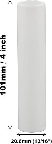 #US Pair (2) - 4" White Plastic Base Candle Covers/Sleeves (7/8" OD) in Saudi Arabia