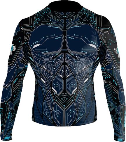 Raven Fightwear Men's Cybernetic Rash Guard MMA BJJ in Kuwait