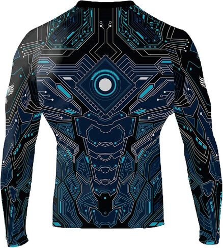 Raven Fightwear Men's Cybernetic Rash Guard MMA BJJ in Kuwait
