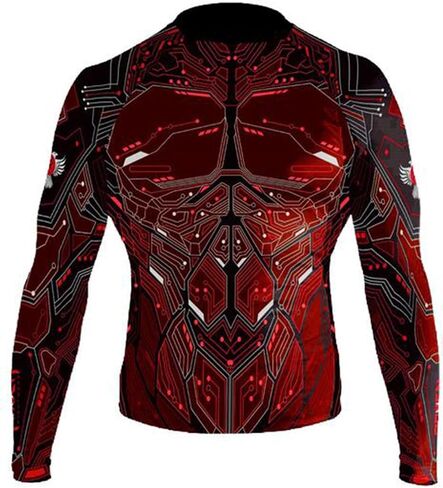 Raven Fightwear Men's Cybernetic Rash Guard MMA BJJ in Kuwait