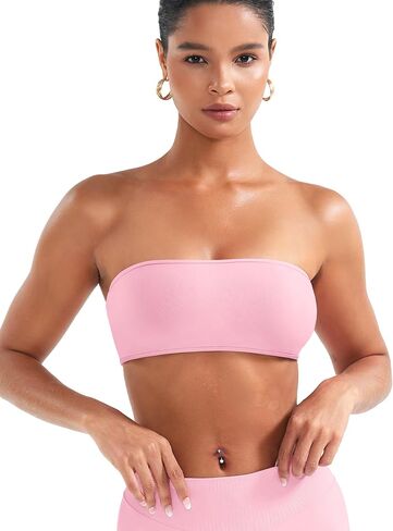 Voyjoy Impact Bandeau brak bra proot bandeau Basic Tank Top قابلة للتعديل مرة أخرى in Kuwait