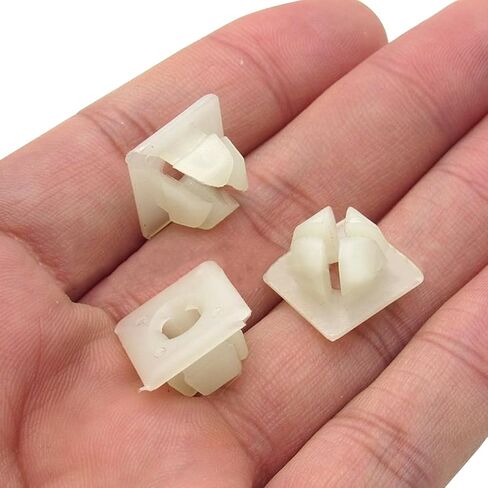 50pcs إدراج لوحة ترخيص من نايلون ، والسيارة الأمامية الخلفية المسمار التجنيب ، ومركبة القوس جوز جوز الكبوتات ملحقات ، عالمي للشاحنات ، سيارات الدفع الرباعي ، الدراجات النارية in Kuwait