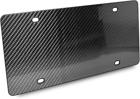 Genuine Hand Made Real Carbon Fiber Glossy Blank License Plate in Saudi Arabia