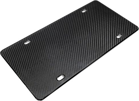 Genuine Hand Made Real Carbon Fiber Glossy Blank License Plate in Saudi Arabia