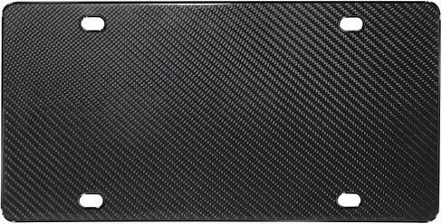 Genuine Hand Made Real Carbon Fiber Glossy Blank License Plate in Saudi Arabia