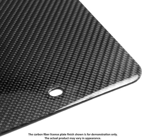 Genuine Hand Made Real Carbon Fiber Glossy Blank License Plate in Saudi Arabia