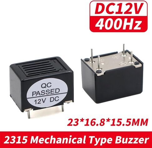 2pcs/lot 2315 4p active buzzer High Decibel DC 12V 24V نوع ميكانيكي للاهتزاز مكبر صوت 23*15 مم 4 دبوس (2pcs 12v) in Saudi Arabia