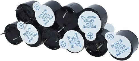 Big 5V Active Buzzer Magnetic Long Continous Beep Tone Alarm Ringer 12mm Active Piezo Buzzers Fit for Computers Printers in Saudi Arabia