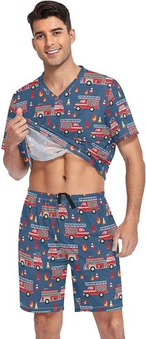 مجموعة Pajama قصيرة الأكمام للرجال ، كم قصير PJ in Saudi Arabia