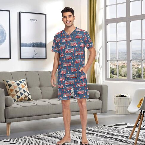 مجموعة Pajama قصيرة الأكمام للرجال ، كم قصير PJ in Saudi Arabia