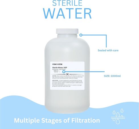 Sterile Water for Irrigation Pour Bottle (1000 mL) in Saudi Arabia