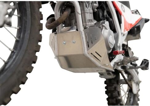 Tusk Aluminum Skid Plate Silver Compatible with Honda CRF300L 2021-2024/CRF300L ABS 2021-2024/CRF300LS 2023-2024 in Kuwait