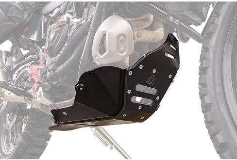 TUSK هادئة Glide Adventure Skid Plate Black مع واقي ربط متوافق مع Yamaha Tenere 700 2022-2024 in Saudi Arabia