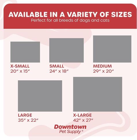 بساط قفص للكلاب من الصوف متوسط ​​الحجم من Downtown Pet Supply، بني/شوفان، 29 بوصة × 20 بوصة in Kuwait