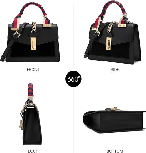 LAFESTIN Leather Bag Crossbody Purse for Women: Red Designer Shoulder Handbags - Elegant Tote with Strap, Suitable for Work, Travel and Social Gatherings in Saudi Arabia