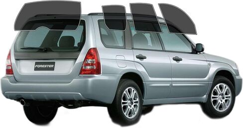 Precut Windows Tint Film All Sides Cars Sun Blocking Protection Privacy Anti Shatter Glass 2 Ply Film Any Tint Shade kit for Subaru Forester 2003-2007 in Saudi Arabia