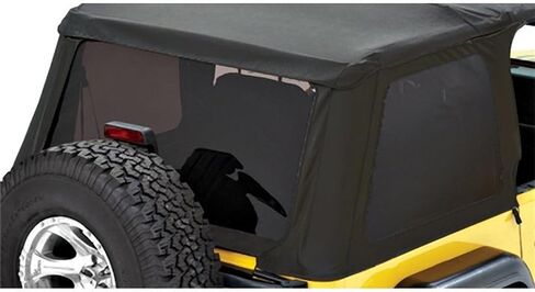 Bestop Window Set - Jeep '97-06 Wrangler TJ Exc. Unlimited (Trektop, Premium Black Twill) in Saudi Arabia