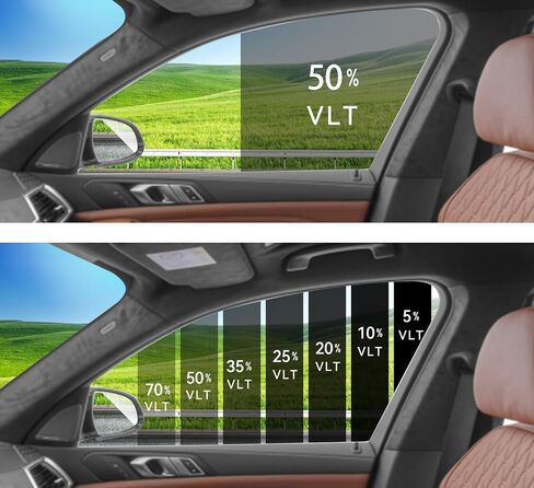 Precut Windows Tint Film جميع الجوانب سيارات الشمس حظر الحماية من الخصوصية المضادة للزجاج التحطيم 2 Ply أي مجموعة الظل صبغة لنيسان Rogue 2021-2024 in Kuwait