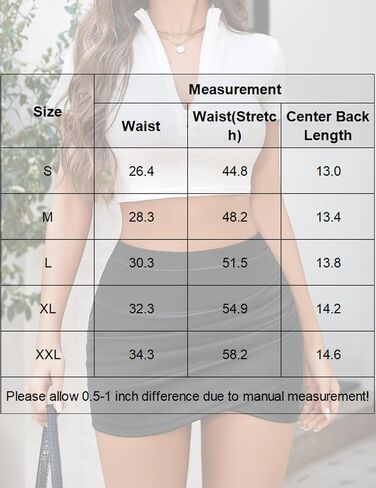 Avidlove Skirts for Women Stretch High Waist Ruched Bodycon Y2k Short Skirt Side Split Pencil Mini Skirt in Saudi Arabia
