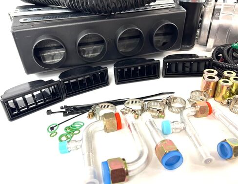 Kit Universal A/C Under Dash Heat & Cool 404-000 WITH FLEX DUCT RECTANGULAR BLACK LOUVERS 12.700 BTU in Saudi Arabia