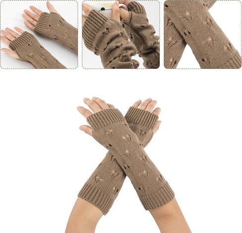 4 PCS y2k Assysories grunge accessories for women ، قفازات مثبتة بالجرونج ، قبعة قطة متشابكة الجرونج ، أساور قصصية ، قلادة قلادة نجم ، أشياء ثريان ، ترس ثيان y2k ملحقات khaki in Kuwait
