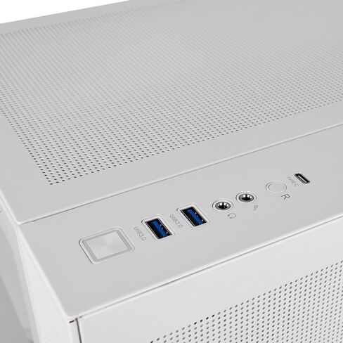 View 170 TG ARGB Snow Micro-ATX Case; 3x120mm ARGB Fans included; Supports Up to 280mm Radiator; Front & Side Dual Tempered Glass Panel; CA-1Z4-00M6WN-00; 3 Year Warranty in Kuwait