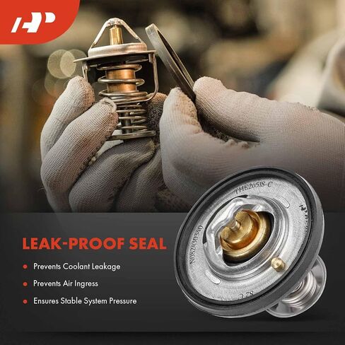 A-Premium Engine Toolant Thermostat مع ختم متوافق مع Ford و Chevrolet و Lincoln و Mercury و Peugeot و Pontiac و Jeep & Blue Bird-F-150 ، F-25 in Kuwait