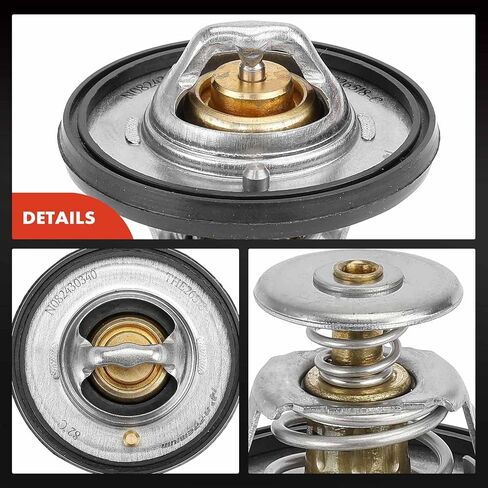 A-Premium Engine Toolant Thermostat مع ختم متوافق مع Ford و Chevrolet و Lincoln و Mercury و Peugeot و Pontiac و Jeep & Blue Bird-F-150 ، F-25 in Kuwait