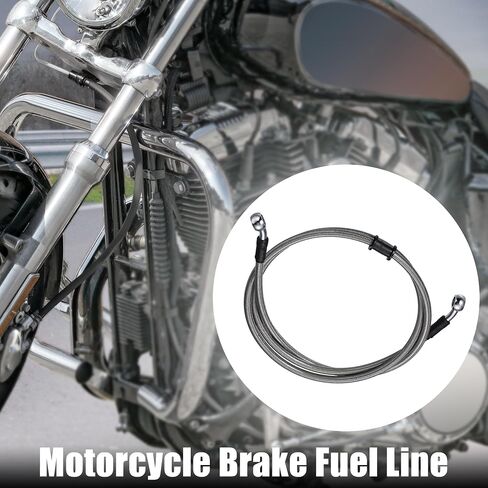 Motoforti 70 سم 27.56 "دراجة نارية مضفر خراطيم مخلب خراطيم خط خراطيم أنبوب خط الخانق خط الوقود أنبوب الألياف الكربون الأسود للدراجة الأوساخ ATV in Saudi Arabia