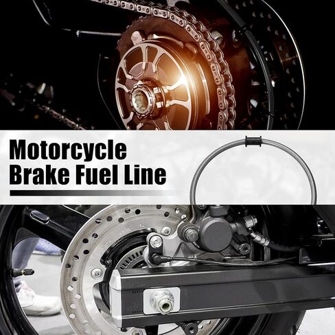 Motoforti 70 سم 27.56 "دراجة نارية مضفر خراطيم مخلب خراطيم خط خراطيم أنبوب خط الخانق خط الوقود أنبوب الألياف الكربون الأسود للدراجة الأوساخ ATV in Saudi Arabia