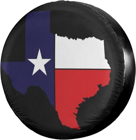 Texas Flag Flag Tyre Tyre Cover Cover Rust-Probrack Wheel Cover Fit ، RV ، سيارات الدفع الرباعي والعديد من المركبات (14 ، 15 ، 16 ، 17 بوصة) in Saudi Arabia