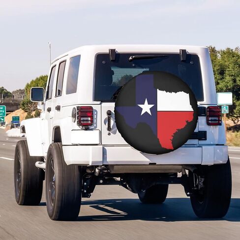 Texas Flag Flag Tyre Tyre Cover Cover Rust-Probrack Wheel Cover Fit ، RV ، سيارات الدفع الرباعي والعديد من المركبات (14 ، 15 ، 16 ، 17 بوصة) in Saudi Arabia