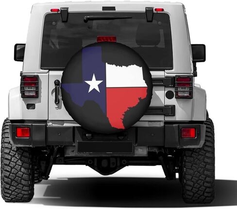Texas Flag Flag Tyre Tyre Cover Cover Rust-Probrack Wheel Cover Fit ، RV ، سيارات الدفع الرباعي والعديد من المركبات (14 ، 15 ، 16 ، 17 بوصة) in Saudi Arabia